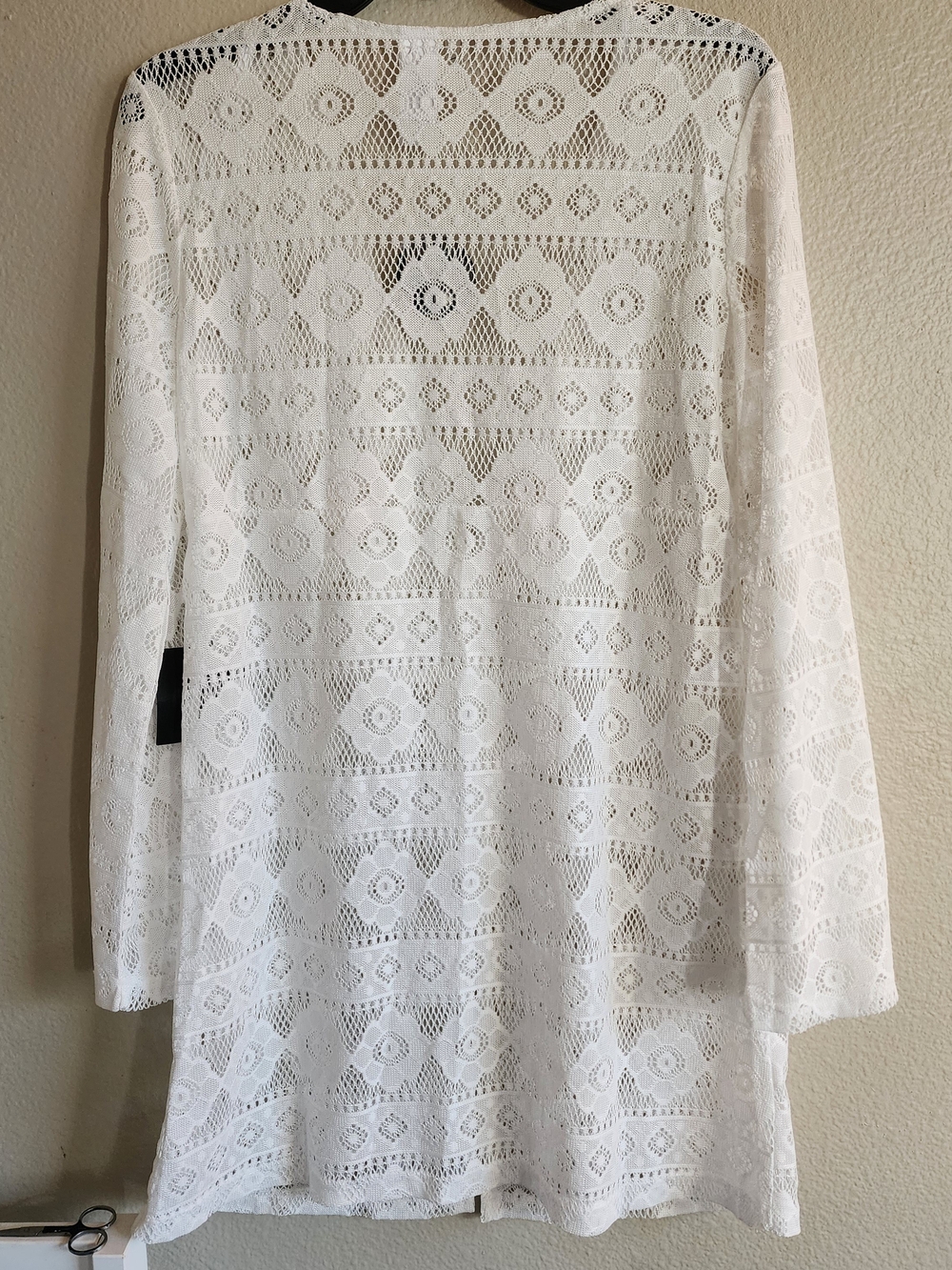 Lulus City of Angels White Crochet Lace Button-Up Swim Cover-Up - Picture 7 of 7